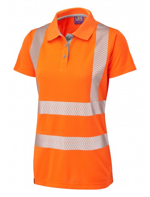 Leo Pippacott Ladies Coolviz-Plus Polo – Orange Clothing